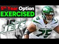 Oline getting locked  in  jets exercise avts 5th year option