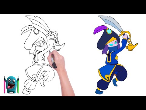 Serseri (Rogue) Mortis Çizimi How to Draw Brawl Stars