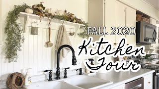 FALL 2020 KITCHEN TOUR - Clean and Decorate with me - Fall Decorating Ideas - Farmhouse Kitchen