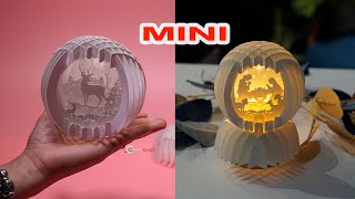 How to make a sphere pop up mini | Christmas Decor, Christmas night lights SVG for Cricut Projects