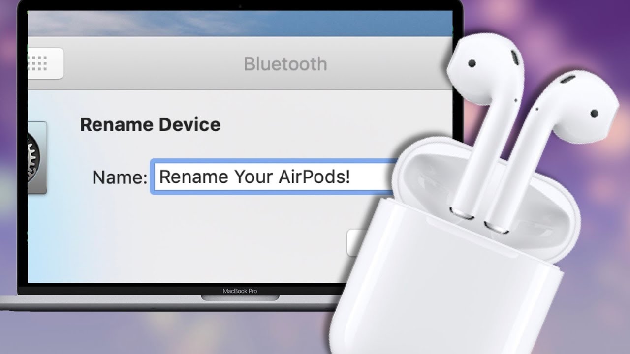 binde bælte Skinne How to Rename Your AirPods! (Change the Name of Your AirPods!) - YouTube