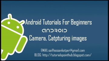 Android Camera tutorial for beginner