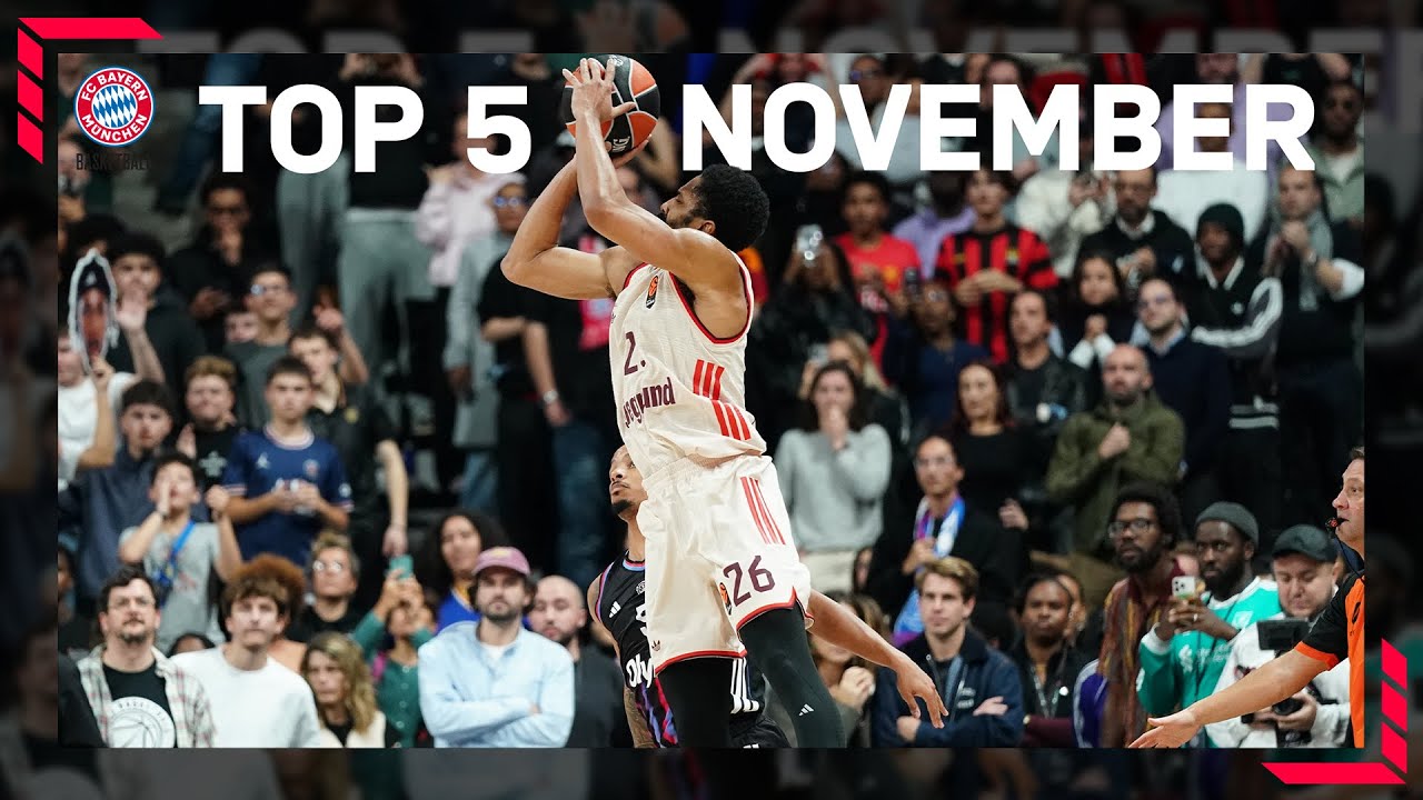 Top 5 Plays November | powered by @siegmund | Obst Logo-Shot & Dinwiddie Three-Pointer | FC Bayern