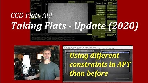 Taking Flats with AstroPhotography Tool (APT) - Update 2020
