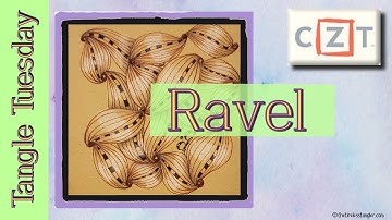 Ravel || Easy Zentangle ® Pattern for Beginners
