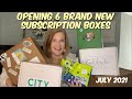 Opening 6 New Subscription Boxes | July 2021 | First Glances and Second Chances