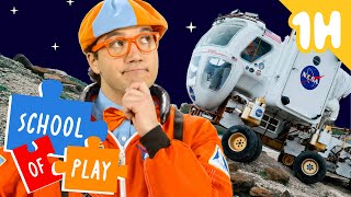 Learn About Space Vehicles with Astronaut Blippi! 🌒🚀 | Blippi | School of Play