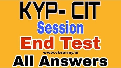All cit end test