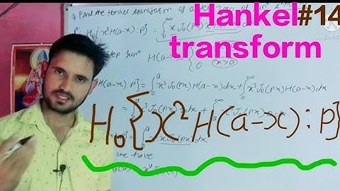 Hankel transform of a function//question of Hankel transform// by sonu Choudhary