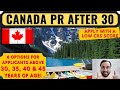 Canada PR After 30, 35, 40, 45 Years | 6 Options for Express Entry Age Limit & Low CRS Score