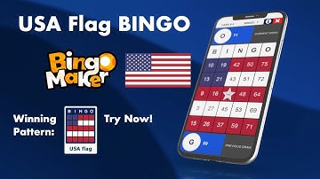 How to host a free virtual bingo game using the USA Flag pattern with Bingo Maker