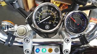 ビラーゴ250(米版) V-STAR 250/ バイク用の激安タコメーターの取り付け #2/ Tachmeter Installation for Motorcycle #2