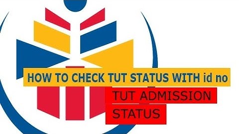 How to check tut status |Tshwane University of Technology