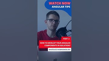 How to develop your Angular components in Isolation? | Part 2 #angular