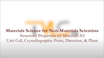 Video #1.2 - Crystallographic Directions (Structural Properties of Materials)