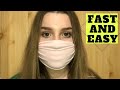 5 minutes | IDEA FAST & EASY way to make a face mask