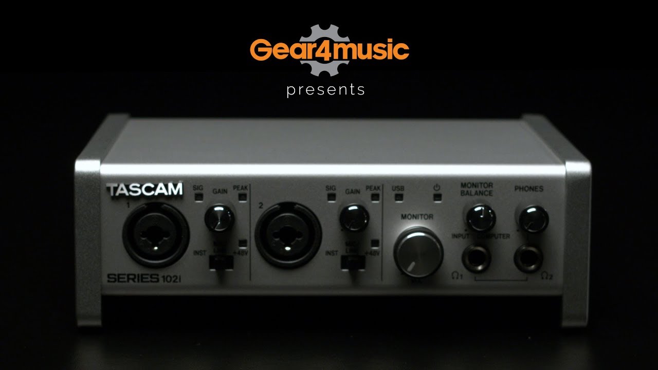Tascam Series 102i Audio/MIDI Interface | Gear4music - YouTube