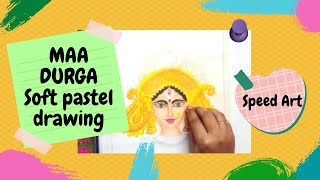 Maa Durga | Soft Pastel Drawing | Speed Art screenshot 5