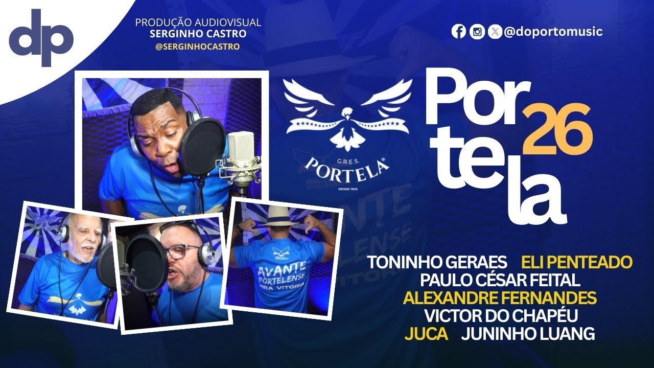 Portela 2026 - Toninho Geraes, Eli Penteado, Paulo César Feital e Parceria.
