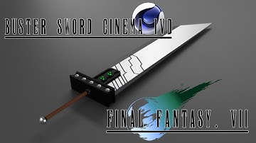 Final Fantasy VII Buster Sword (Cinema 4D Speed Modeling)