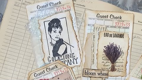 Altered Guest Check Tutorial Live tonight at 6:00pm EST