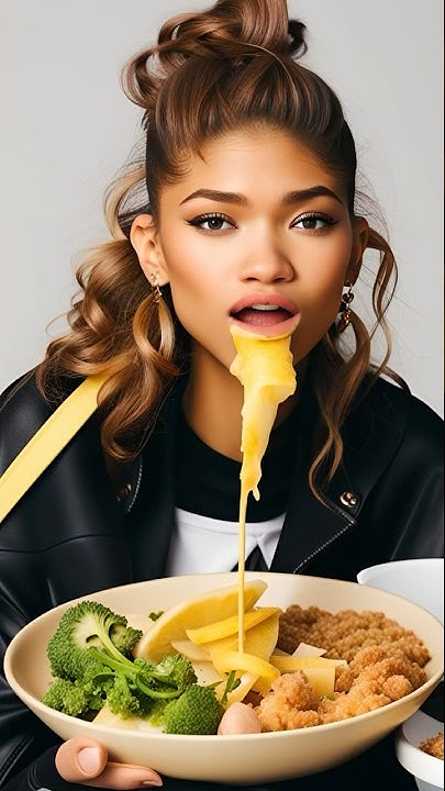 What food ZENDAYA eating? #aiart #zendaya #euphoria #zendayashorts
