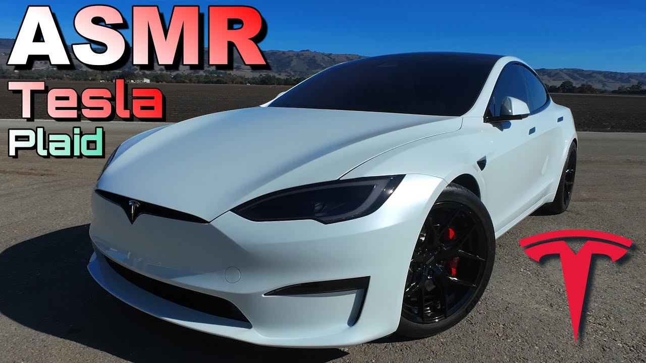 ASMR with my TESLA PLAID (whispering, tapping and scratching LOFI ASMR)