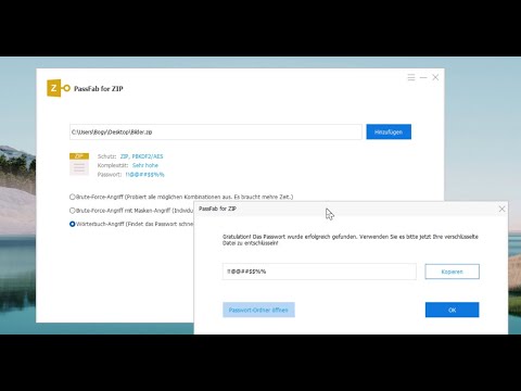 Zip Passwort entfernen & umgehen.