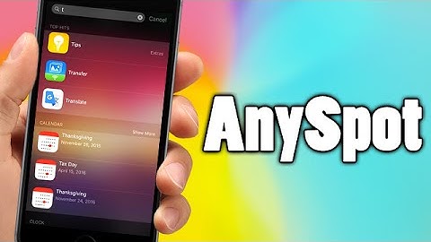 AnySpot - iOS 9 Jailbreak Cydia Tweak