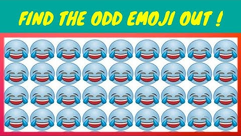 Can you Find the Odd Emoji out ? | Emoji Puzzles | Brain games