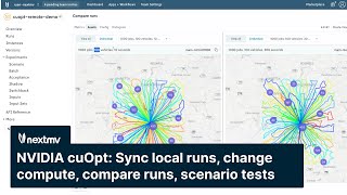 VRP on Nextmv: Sync local runs, change compute, compare results, run scenario tests screenshot 1