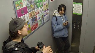 SHOCKING people in an elevator with beatbox #5