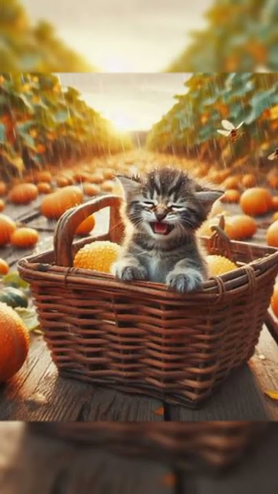 Cats are harvesting pumpkins #cat#cat#kitten#shorts#viral#short#cute#catlover#fyp#ai#funny