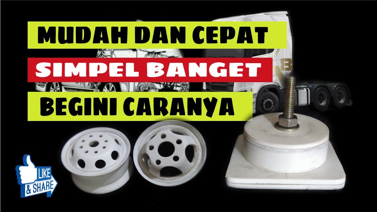 Cara membuat cetakan velg miniatur rc truck dari pvc bekas