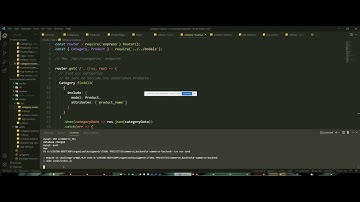 Ecommerce Backend sequelize ORM