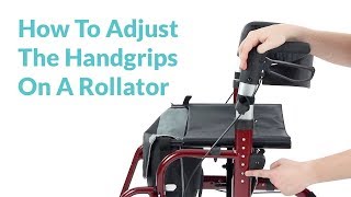 How To Adjust The Height Of Your Rolling Walker Handgrips