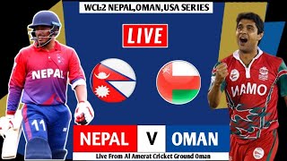Nepal vs Oman ODI Live | Icc Cricket World Cup League 2 Nepali commentry