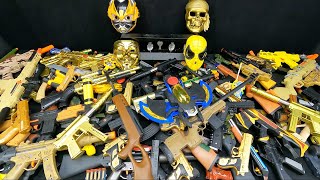 Gold BB Pistol Collection / Hacker Weapons / Assault Rifles &amp; Toy Masks