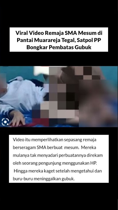 Viral video remaja SMA mesum di pantai tegal#shorts