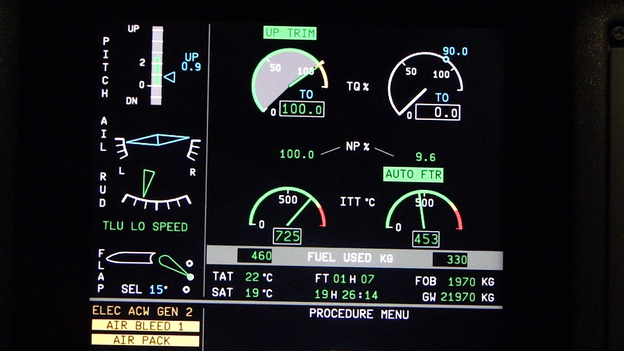 UNCOMMANDED FEATHER AT TAKE OF