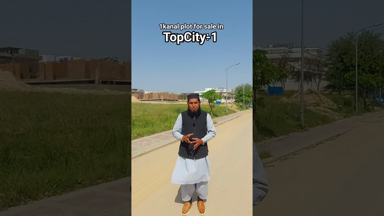 1kanal plot for sale in top city islamabad:info +923335551128 topcity
