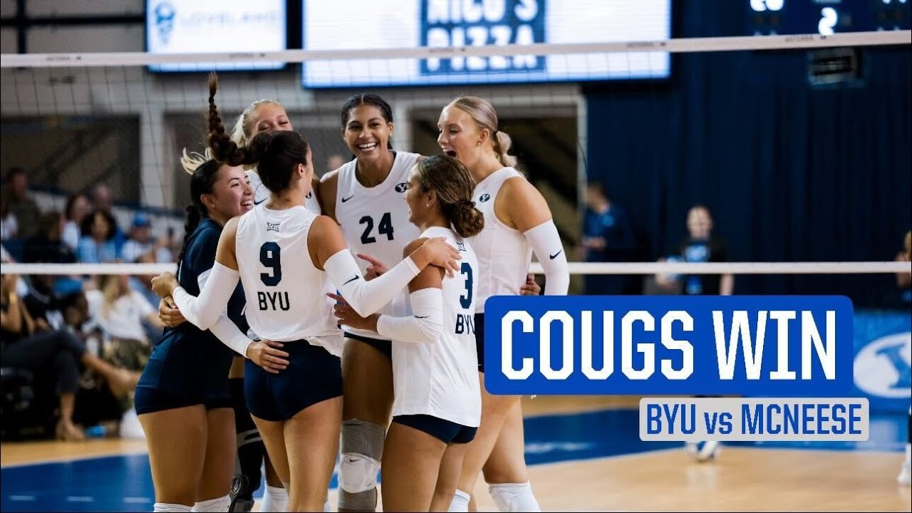 BYU Women's Volleyball vs McNeese Highlights | 2023 - YouTube