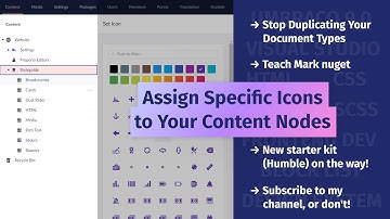 Assign Specific Icons to Your Content Nodes in Umbraco