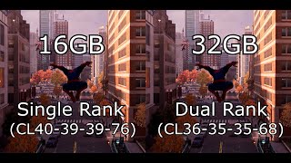 Intel 13500HX: 2x8GB (Single Rank) vs 2x16GB (Dual Rank)