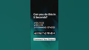 Can you Answer this in 5 Seconds? 😳 #python #shorts