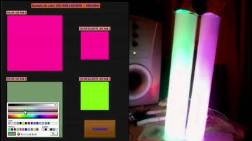 Control color LED RGB Arduino y Labview