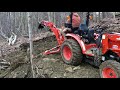 Part 3: Cutting a trail into a hillside using the tractor and backhoe