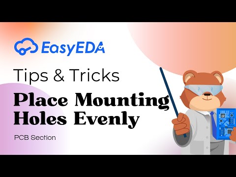 Quick Tips [PCB 11]: Place Mounting Holes Evenly - video from OSHWLab