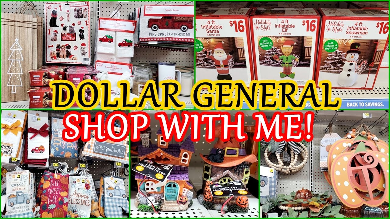DOLLAR GENERAL SHOP WITH ME! CHRISTMAS FALL HALLOWEEN DECOR 2021 YouTube