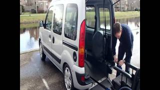 Demonstratie Video Rolstoelauto Autoland Renault Kangoo Met Knielsysteem